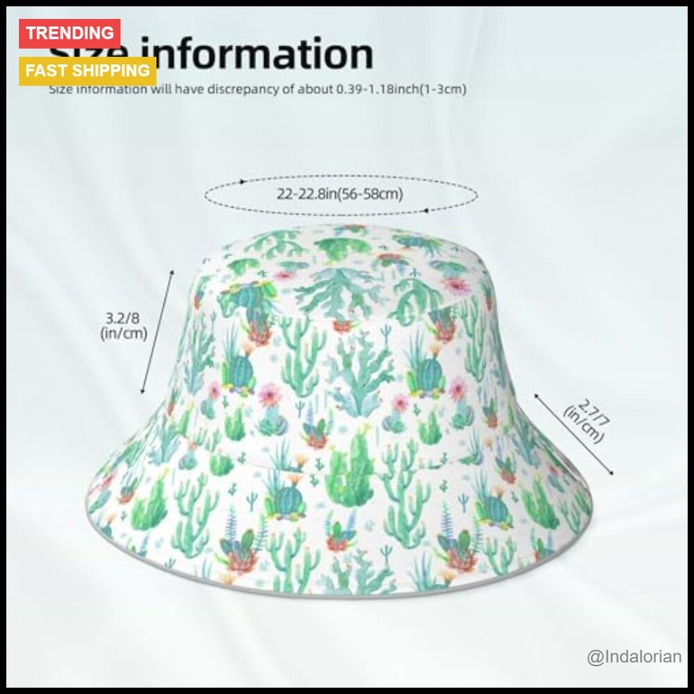 Reversible Bucket Hat Packable Uv Protection Fish… - image 5